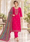 Nirzara By Alok Zam Dyed Embroidery Dress Material